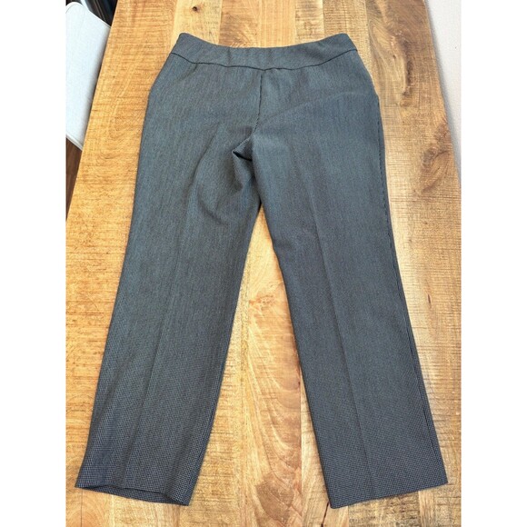 Investments Women's Black Straight Leg Dress Pant High Rise Pull On Trouser 16R - Picture 4 of 8